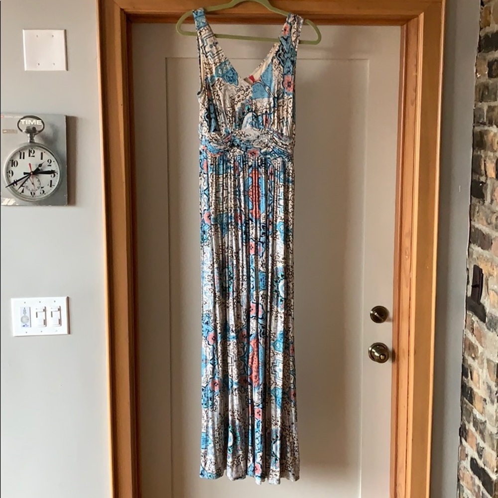 Anthro Tracy Reese cotton maxi dress